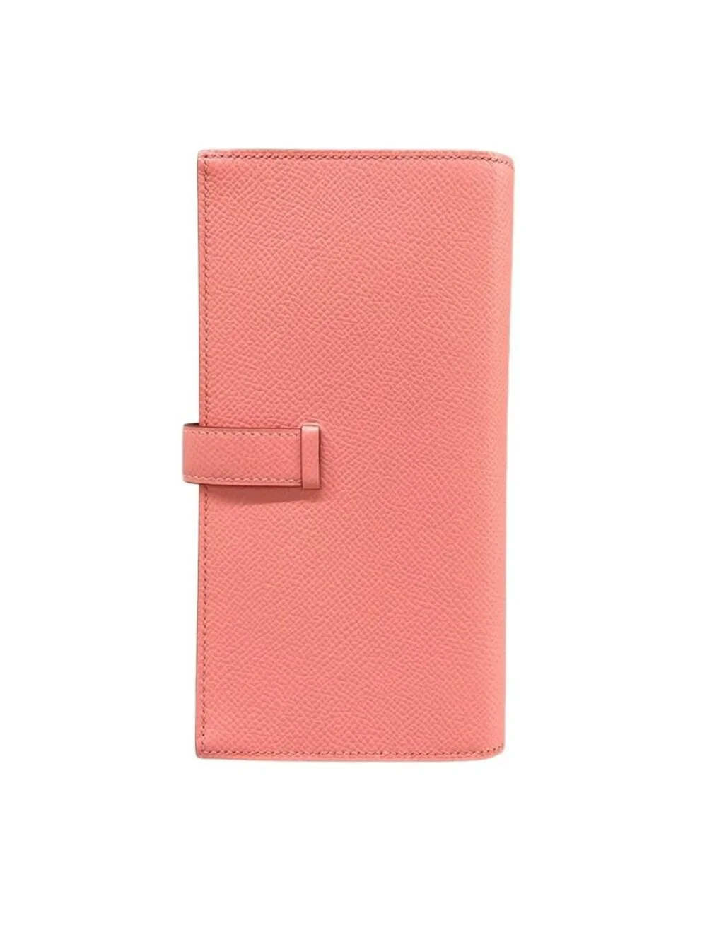 Hermes Wallet Bearn Souffle Verso Rose Confetti Sesame Silver